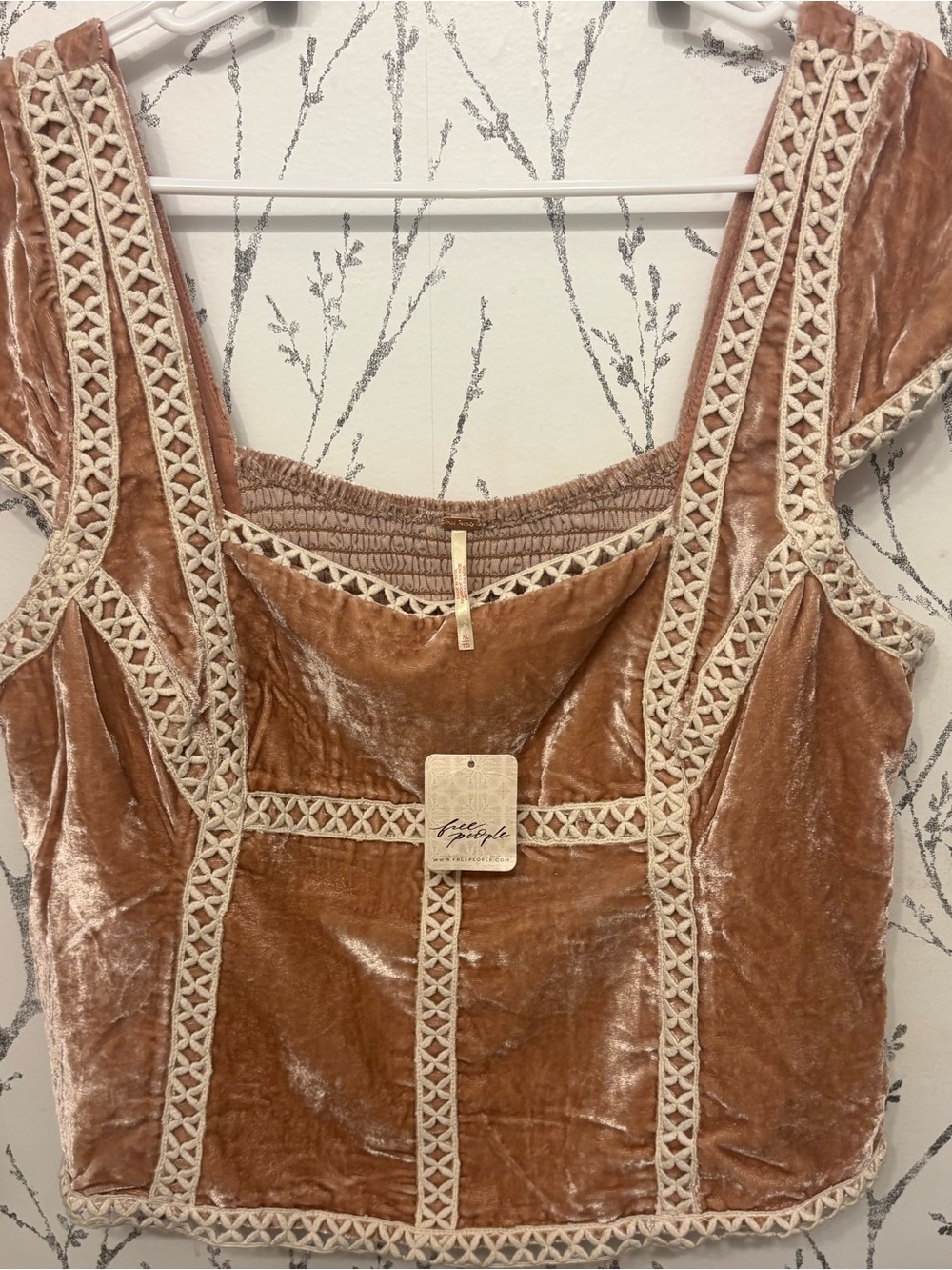 Adorable crushed velvet Free People size Xl - Picture 2 of 4
